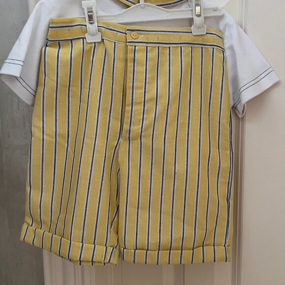 Beau Kid 2 piece Lemon Short Set - Picture 2 of 2